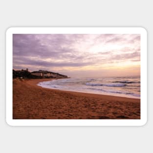 Beach sunrise in Durban South Africa Sticker